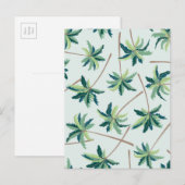 Tropical Australian Foxtail Palm Postkarte (Vorne/Hinten)