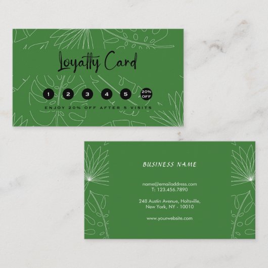 Tropical Auto Detection Service Treuekarte (Vorne/Hinten)