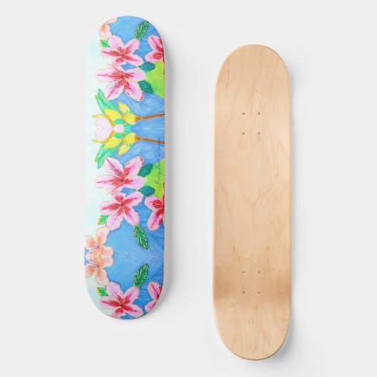 Tropical Azalea Skateboard Ariella & Lily Designs (Vorderseite)