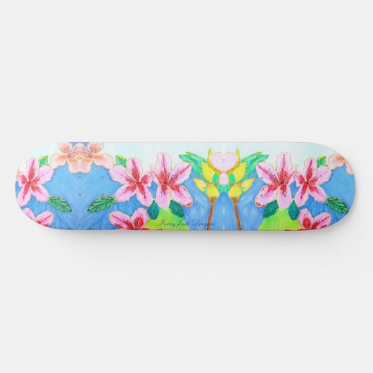 Tropical Azalea Skateboard Ariella & Lily Designs (Horizontal)