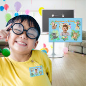 Tropical Baby Animals Button Kindergeburtstag Gefa