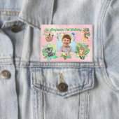 Tropical Baby Animals Button Kindergeburtstag Gefa (Insitu)