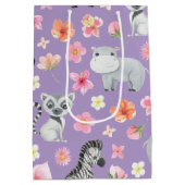 Tropical Baby Animals Geschenktasche für Kinder zu Mittlere Geschenktüte (Rückseite)