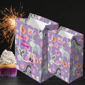 Tropical Baby Animals Geschenktasche für Kinder zu Mittlere Geschenktüte