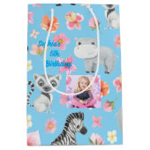 Tropical Baby Animals Geschenktasche für Kinder zu Mittlere Geschenktüte (Vorderseite)