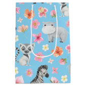 Tropical Baby Animals Geschenktasche für Kinder zu Mittlere Geschenktüte (Rückseite)