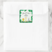 Tropical Baby Birthday Sticker (Tasche)