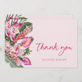 Tropical Baby Dusche Dankeskarte (Vorne/Hinten)