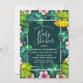 Tropical Baby Dusche Einladung (Vorderseite)