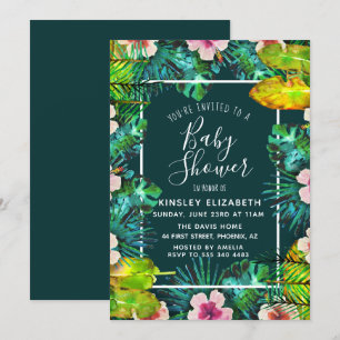 Tropical Baby Dusche Einladung
