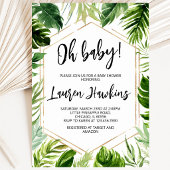 Tropical Baby Dusche Einladung