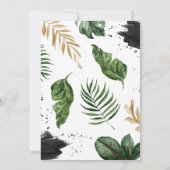 Tropical Baby Dusche Einladung (Rückseite)