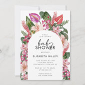 Tropical Baby Dusche Einladung (Vorderseite)