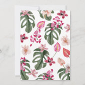 Tropical Baby Dusche Einladung (Rückseite)