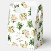Tropical Baby Dusche Floral Vielen Dank Geschenkschachtel (Geöffnet)
