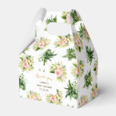 Tropical Baby Dusche Floral Vielen Dank Geschenkschachtel (Vorderseite)