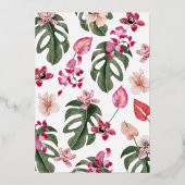 Tropical Baby Dusche Folieneinladung (Rückseite)