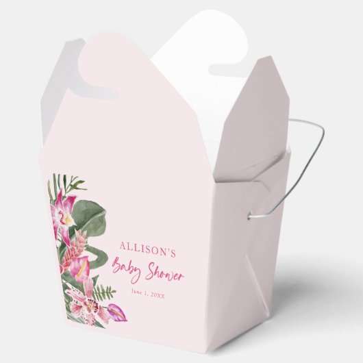 Tropical Baby Dusche Geschenkschachtel (Geöffnet)