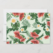 Tropical baby Parrots Wild Baby Dusche Foto Dankeskarte (Rückseite)