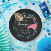 Tropical Baby Reveal Flamingos oder Touchdowns Pappteller (Party)