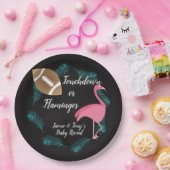 Tropical Baby Reveal Flamingos oder Touchdowns Pappteller (Party)