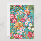 Tropical Baby Shower Einladung Luau Neutral (Rückseite)