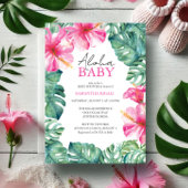 Tropical Baby Shower Einladungen Aloha