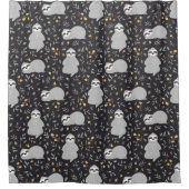 Tropical Baby Sloth Pattern Duschvorhang (Vorderseite)