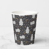Tropical Baby Sloth Pattern Pappbecher (Rückseite)