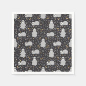 Tropical Baby Sloth Pattern Serviette (Vorderseite)