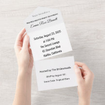 Tropical Bachelorette All In One Invitation