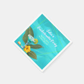 Tropical Bachelorette Party Blue Waves Serviette (Ecke)