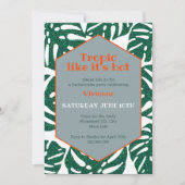 Tropical Bachelorette Party Tropic Like It's Hot Einladung (Vorderseite)