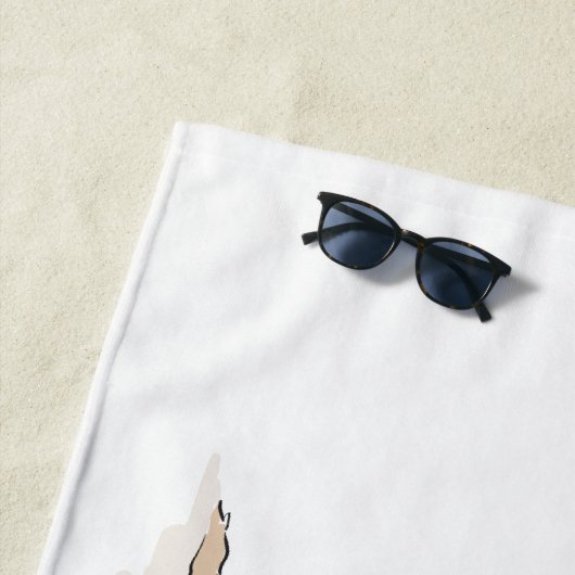 Tropical Bachelorette Strandtuch (Beispiel)