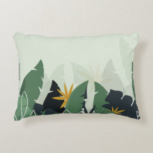 Tropical background with jungle plants. Palm leave Dekokissen