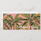 Tropical Bahamas Save the Date Card (Vorderseite)