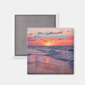 Tropical Bahamas Sunset Paradise Beach Magnet (Vorderseite/Rückseite)