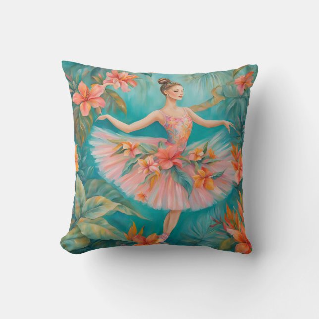 Tropical Ballerina Pillow Kissen (Vorderseite)