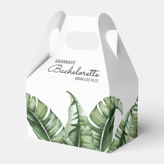 Tropical Banana Leaf Bachelorette Geschenkschachtel (Vorderseite)
