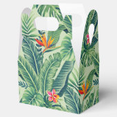 Tropical Banana Monstera Palm Blätter & Blume Geschenkschachtel (Geöffnet)
