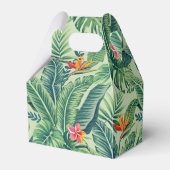 Tropical Banana Monstera Palm Blätter & Blume Geschenkschachtel (Vorderseite)