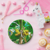 Tropical Banana Palm Tree St Augustine Florida Pappteller (Party)