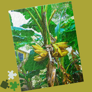 Tropical Banana Palm Tree St Augustine Florida Puzzle