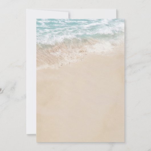 Tropical Bat Mitzvah Einladung (Rückseite)