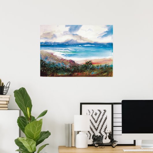 Tropical-Bay-Poster Poster (Heimbüro)