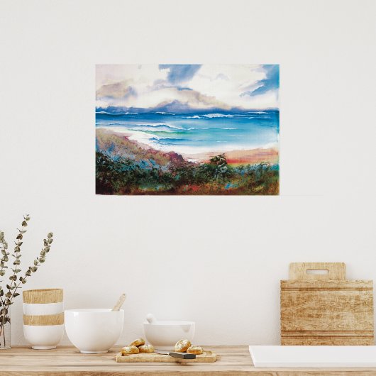 Tropical-Bay-Poster Poster (Küche)