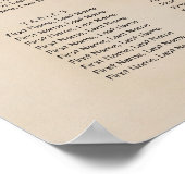 Tropical Beach 8 Table Wedding Chart Poster (Ecke)