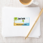 Tropical Beach Address Labels Adressaufkleber (Insitu)