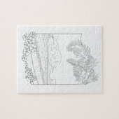 Tropical Beach Adult Coloring Puzzle (Horizontal)