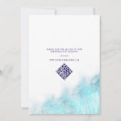 Tropical Beach All I Sea ist ein Brautparty der Li Einladung (Rückseite)